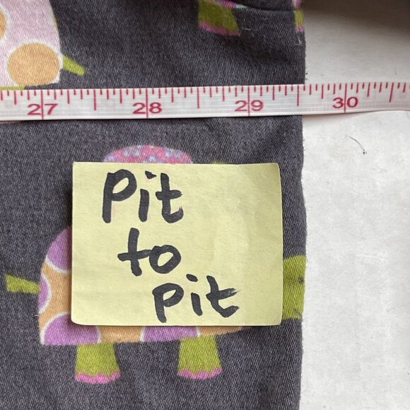 PJ Salvage Pajama Top Womens 3X Long Sleeve Turtle Print All Over Loungewear - Picture 7 of 9